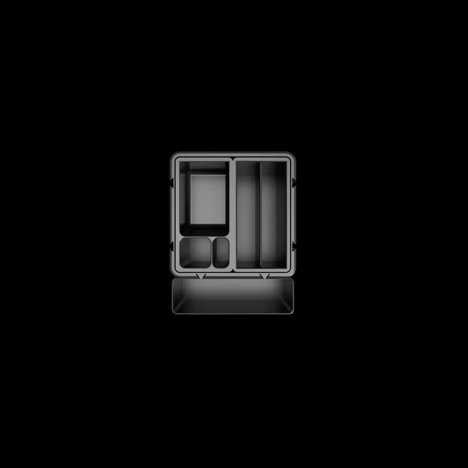Kit ModuloX-MEP, configurazione compatta vista dall'alto
